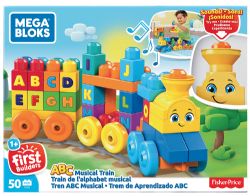 MEGA BLOKS - TRAIN ALPHABET MUSICAL 50 PIÈCES
